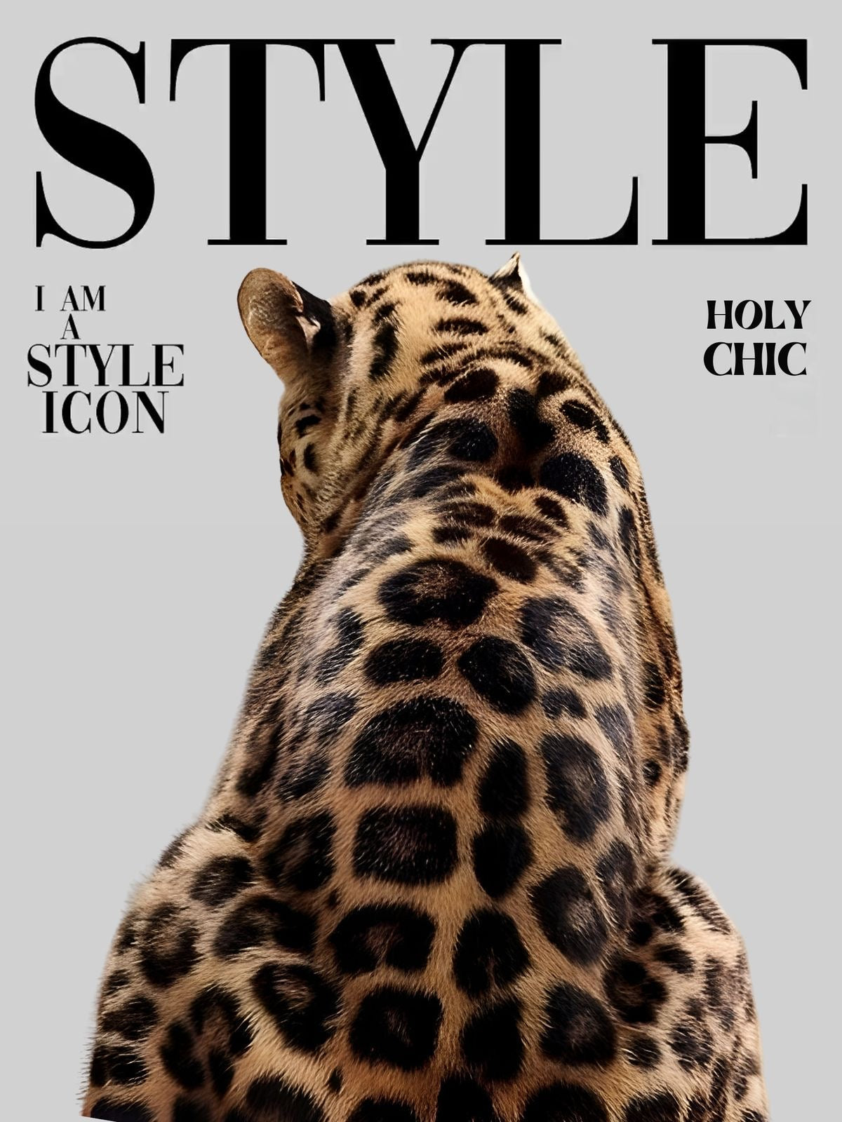Style Icon A4 poster | leopard edition